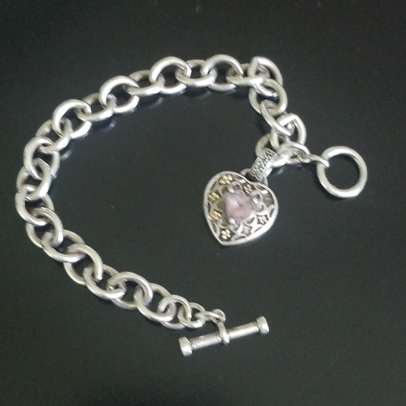 Jewelry - Sterling Silver💖Heart Toggle Bracelet